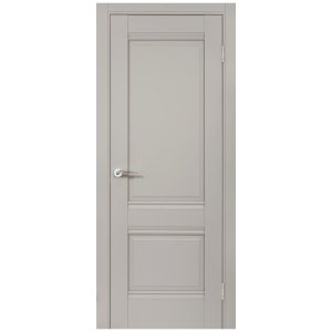 85486300 Дверь межкомнатная глухая с замком и петлями в комплекте Классико-42 80x200 см HardFlex цвет серый STLM-0063134 PORTIKA
