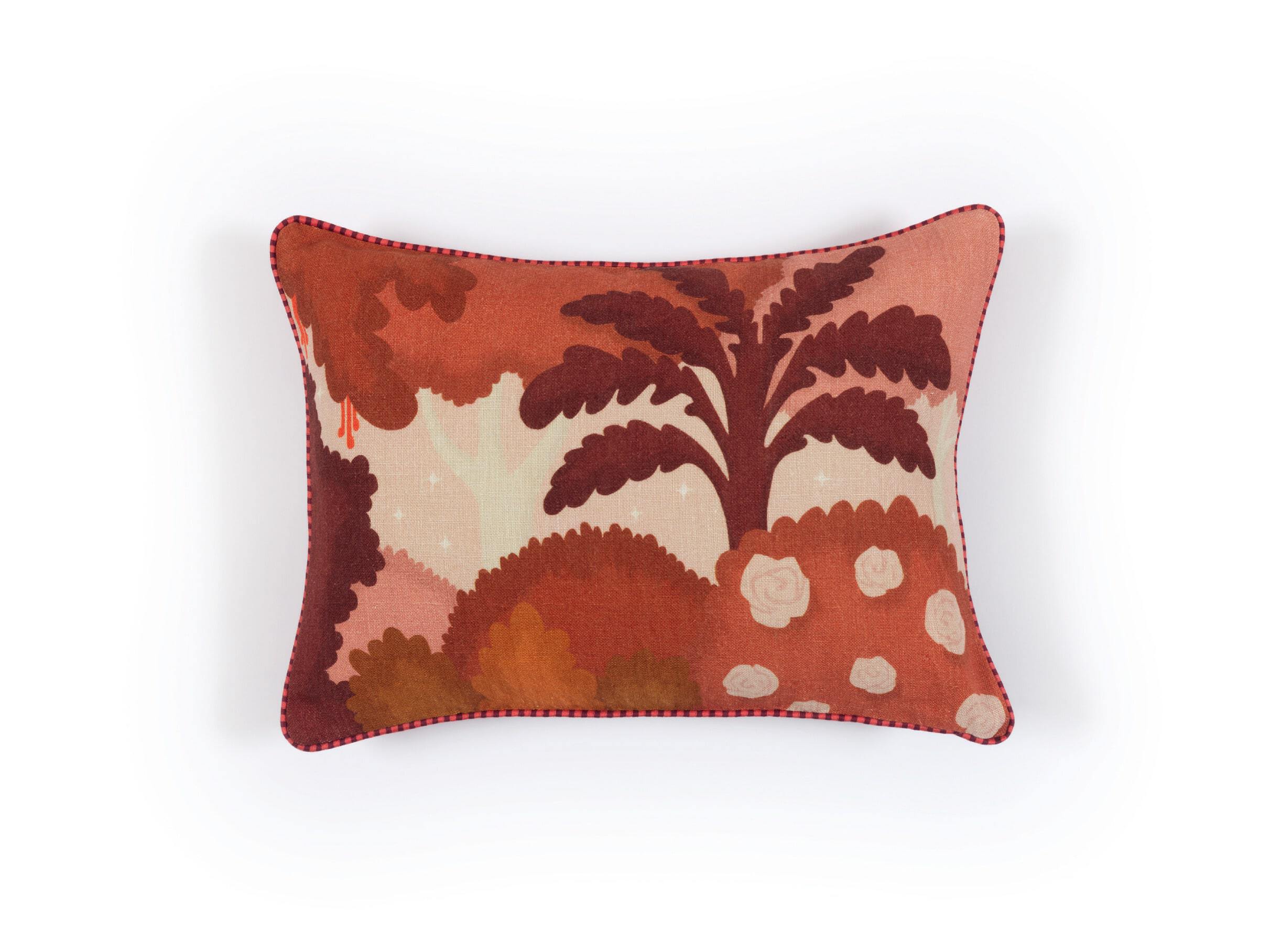 Льняная прямоугольная подушка с рисунком Élitis PAUL ARCH-00085115 - Вид №1