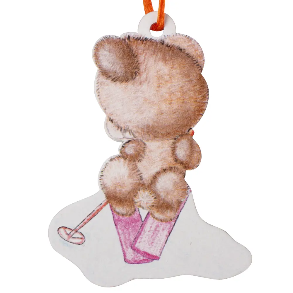 Елочная игрушка Christmas "3D Мишка на розовых лыжах" h7.5 см 82720220 STLM-2139882 Santreyd  - Вид №2
