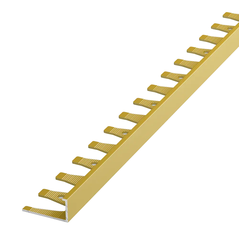 Гибкий наружный профиль ALPROFI для защиты углов плитки 270 см золото 18186384 STLM-0009899