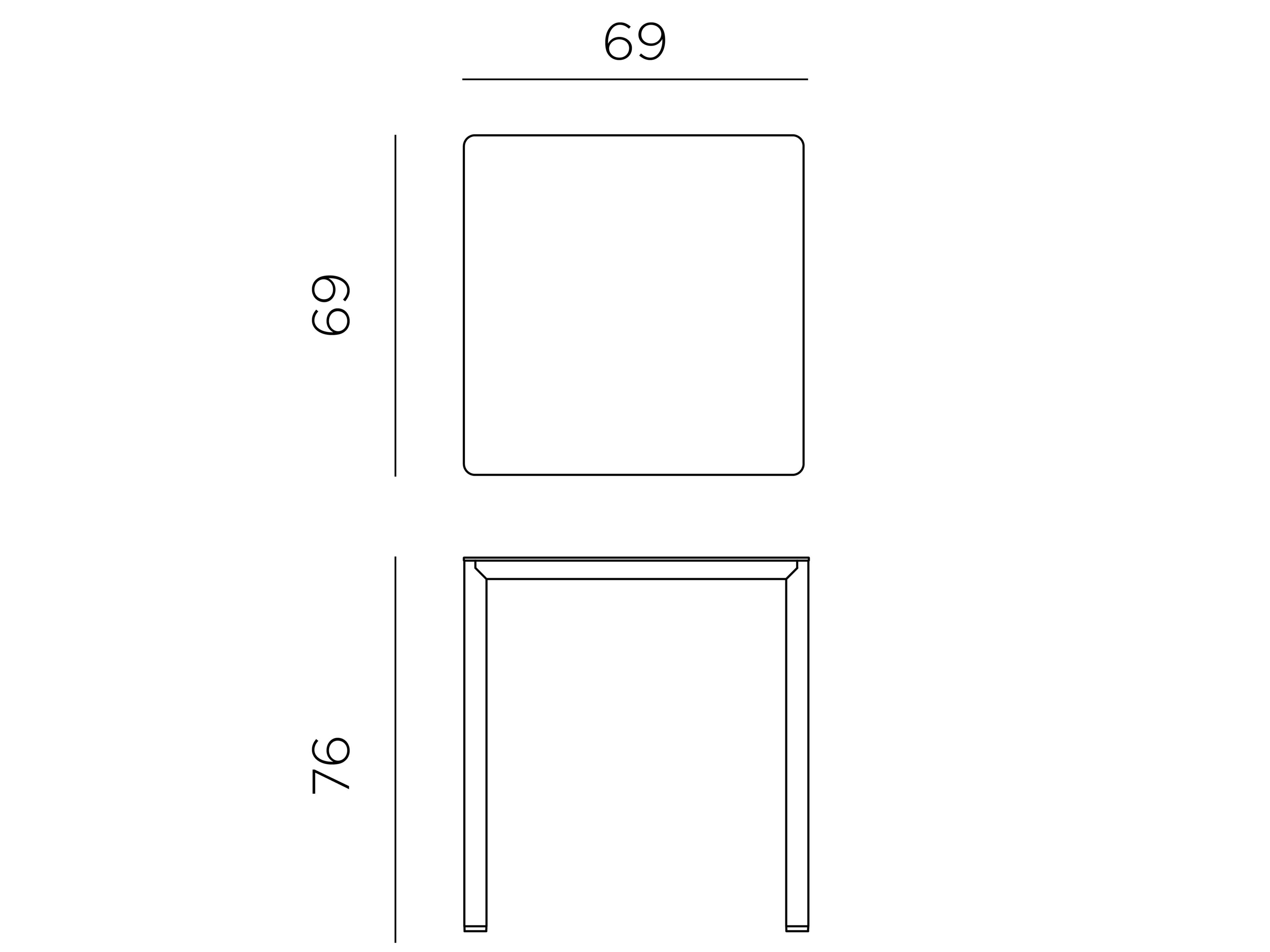 Контрактный стол и квадратный сад Nardi Piave ARCH-00100560 - Вид №4