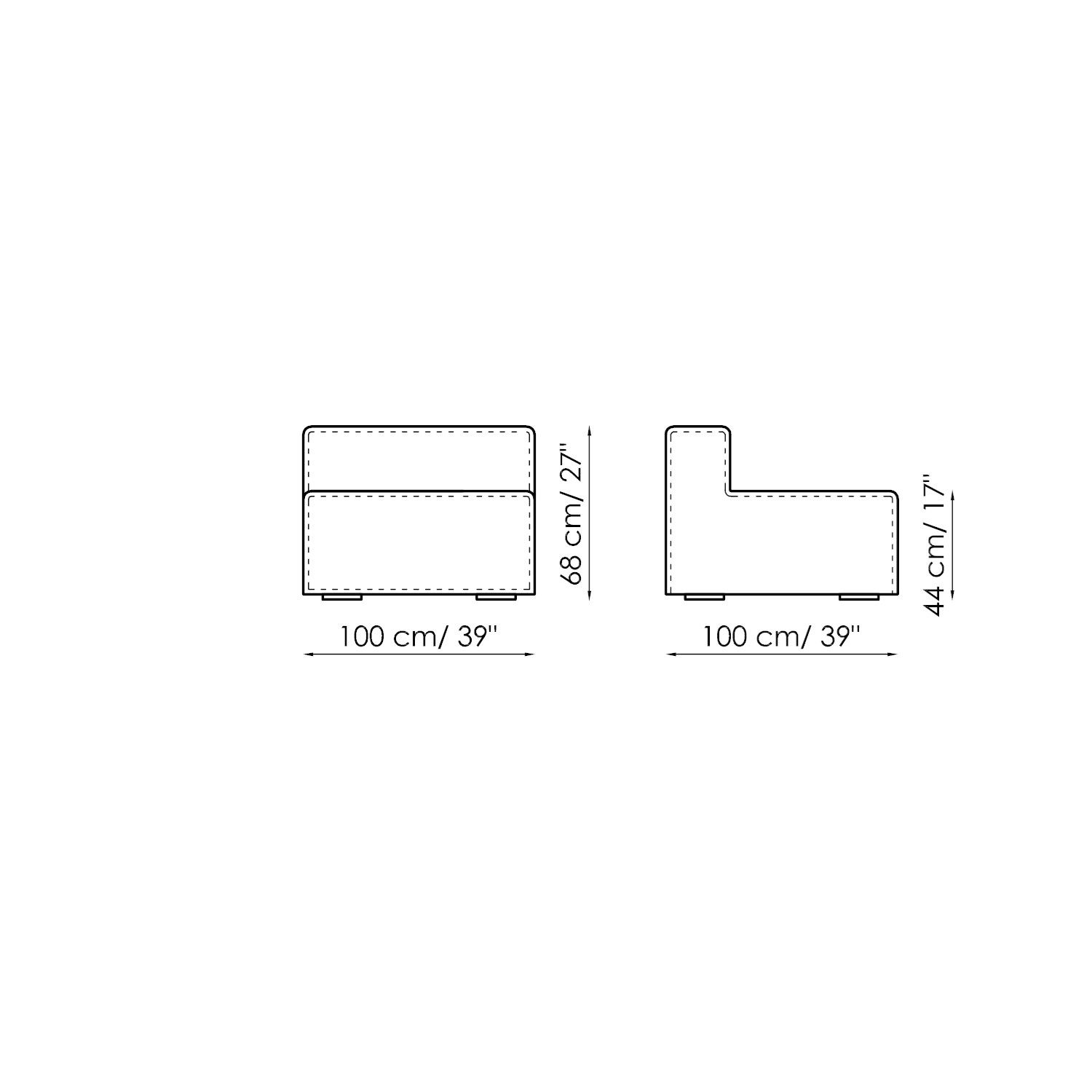 Модульный тканевый диван BONALDO арахис ARCH-00098902 - Вид №62