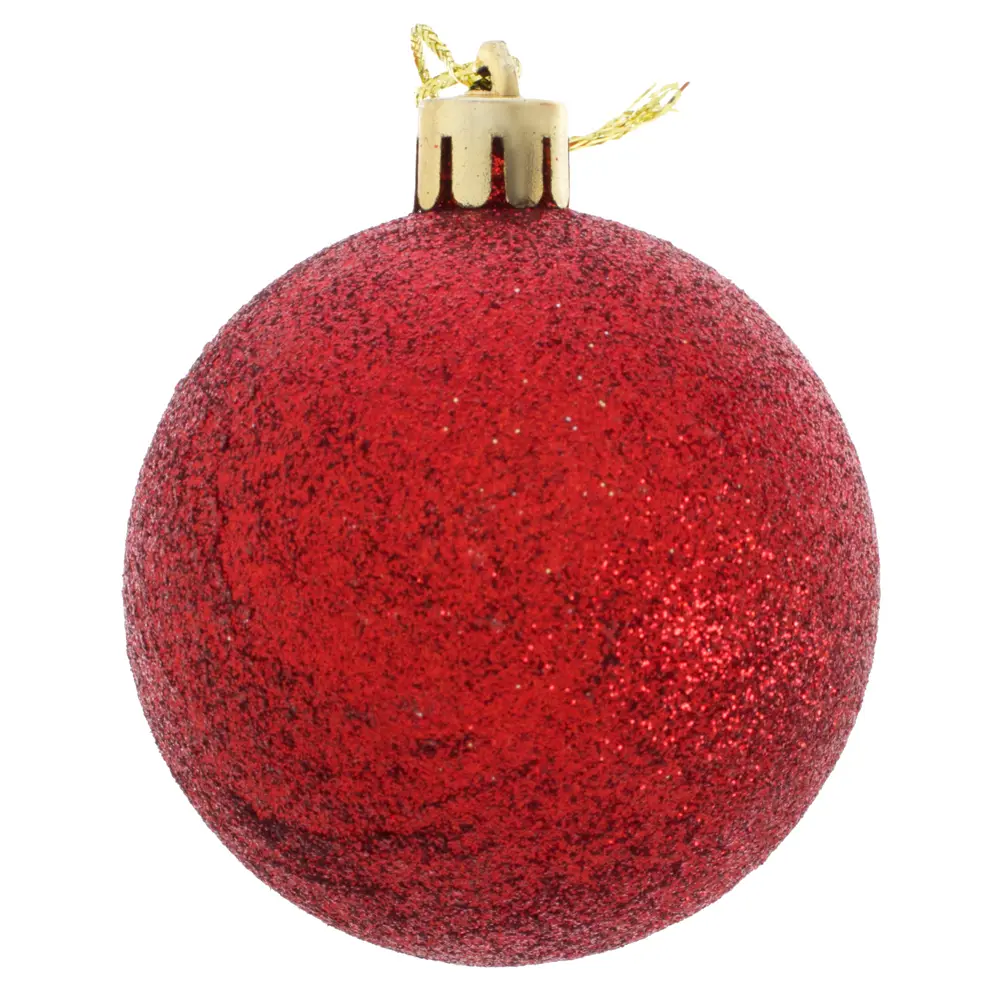 Набор ёлочных шаров 3 шт 6 см, цвет красный Santreyd STLM-2034093 - Вид №3