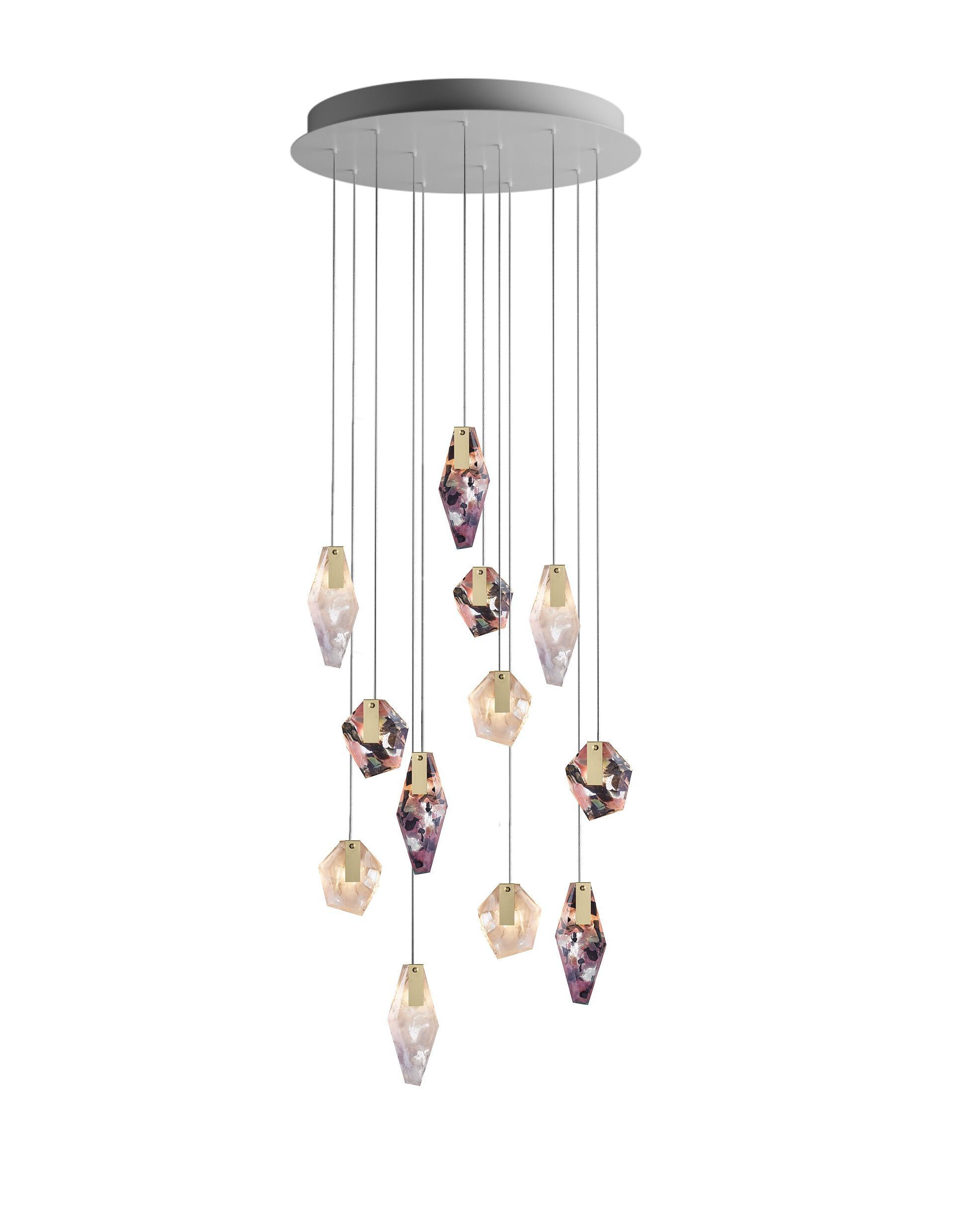 Стеклянная светодиодная люстра bomma Фрагменты ARCH-00005090 - Вид №7