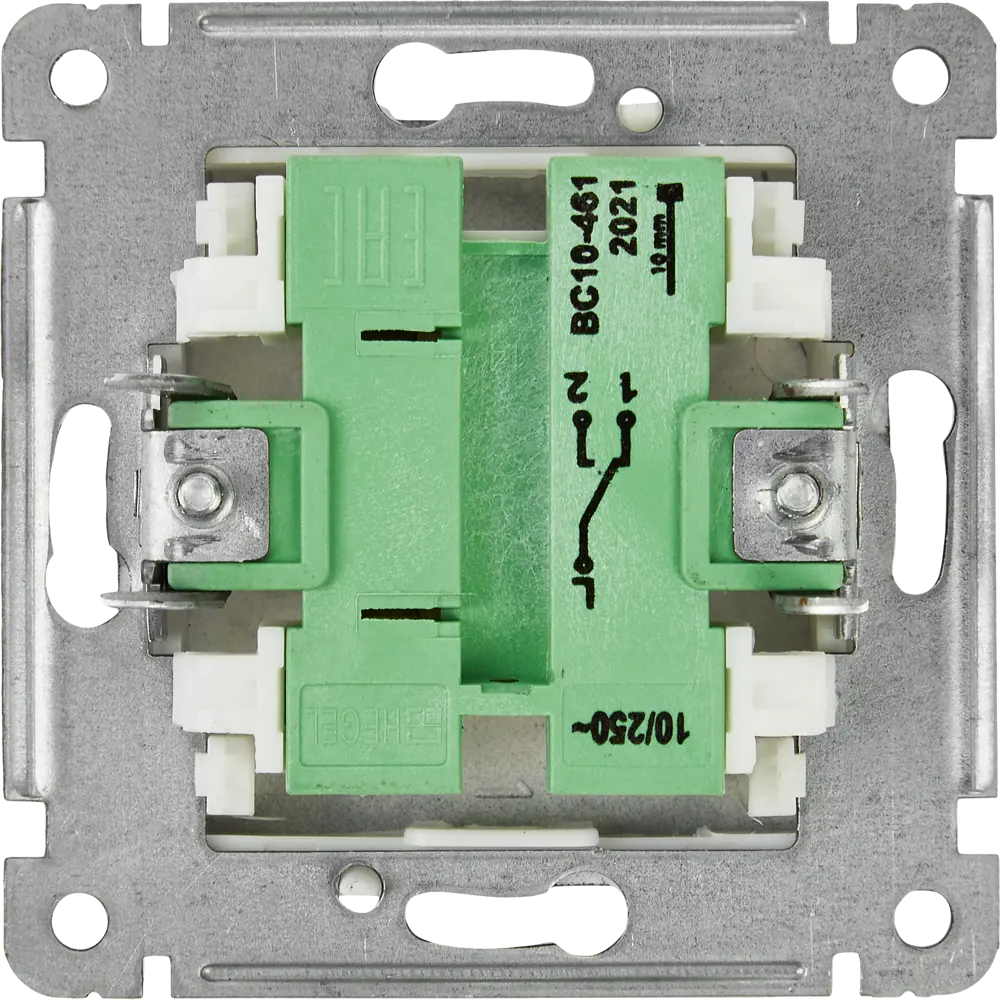 Переключатель встраиваемый Hegel Мастер 1 клавиша цвет черный STLM-2167565 - Вид №2
