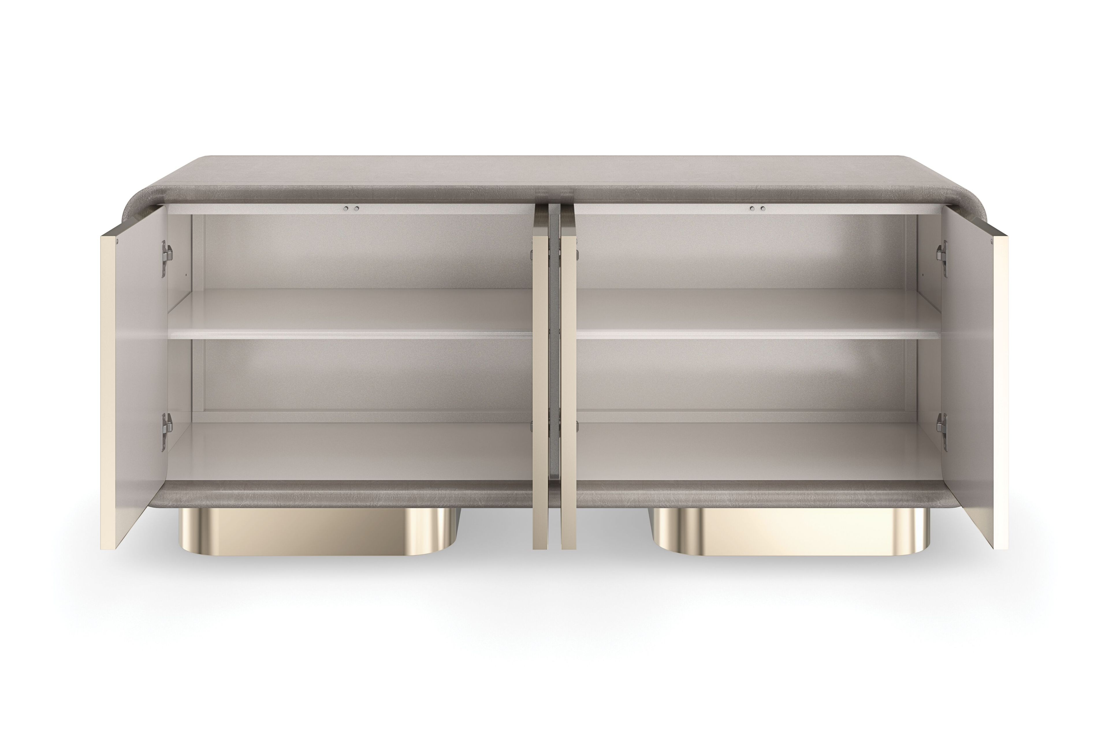 Металлическая решетка с зеркальной дверью Caracole AERO ARCH-00142048 - Вид №3