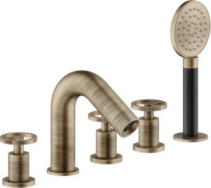 Смеситель для ванны с 5 отверстиями и ручным душем