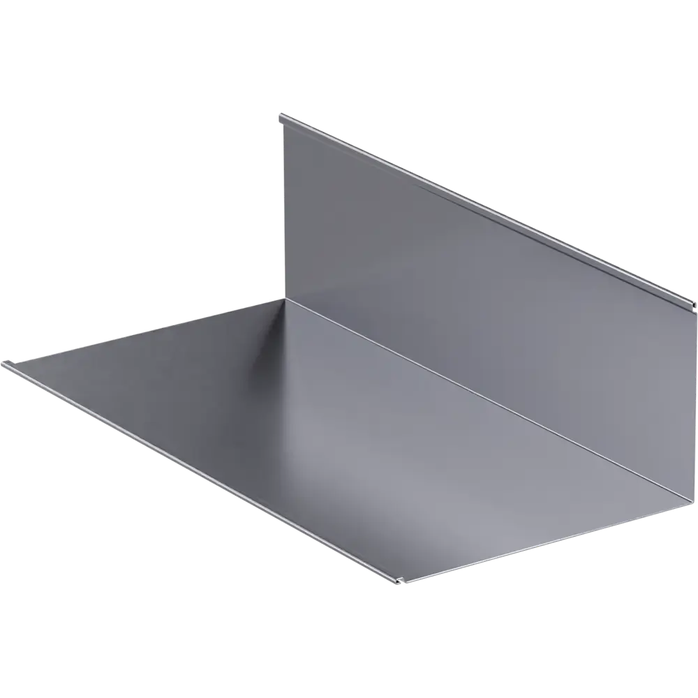 Планка примыкания верхняя 147x250x2000 мм 0.4 мм серый ВЕГА STLM-2141495