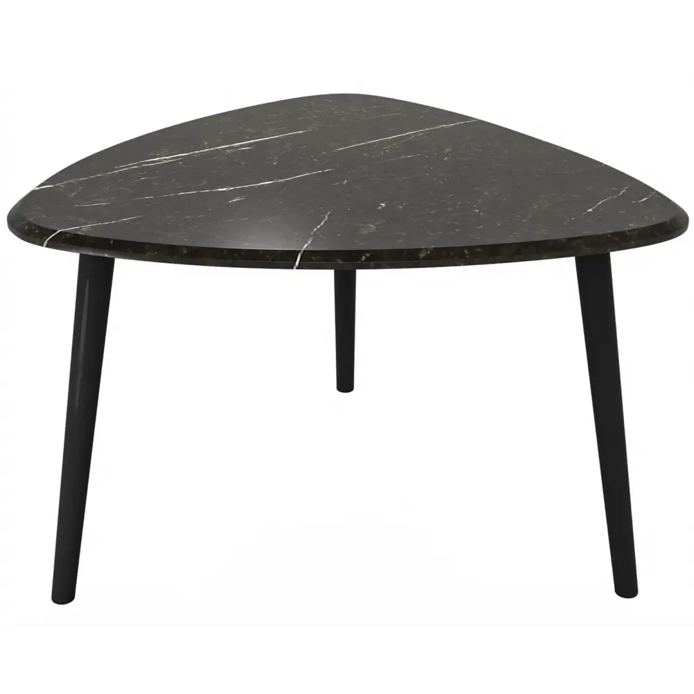 Журнальный столик треугольный 58x55 см черный SEASONS STLM-2085152