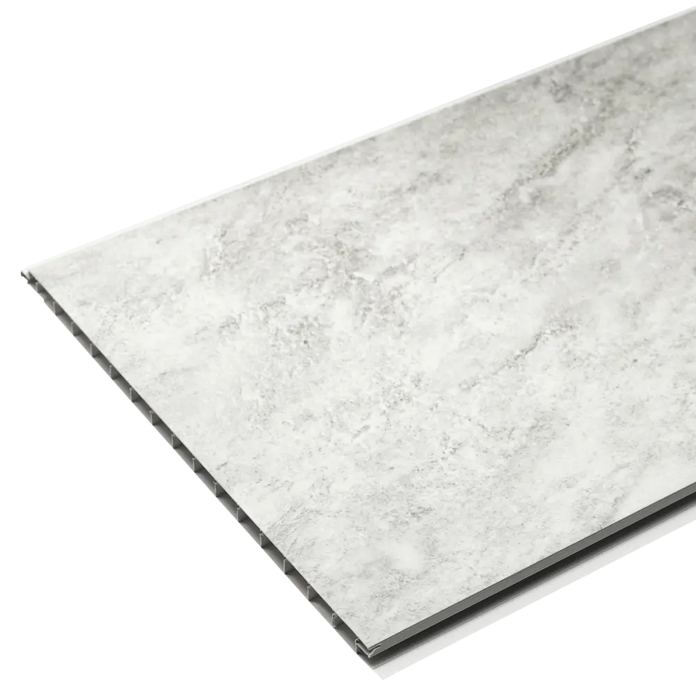 Панель ПВХ KREAFORTA Сильвия белый 1200x250x10 мм 1.2 м² (4 шт.) STLM-2143056 - Вид №4