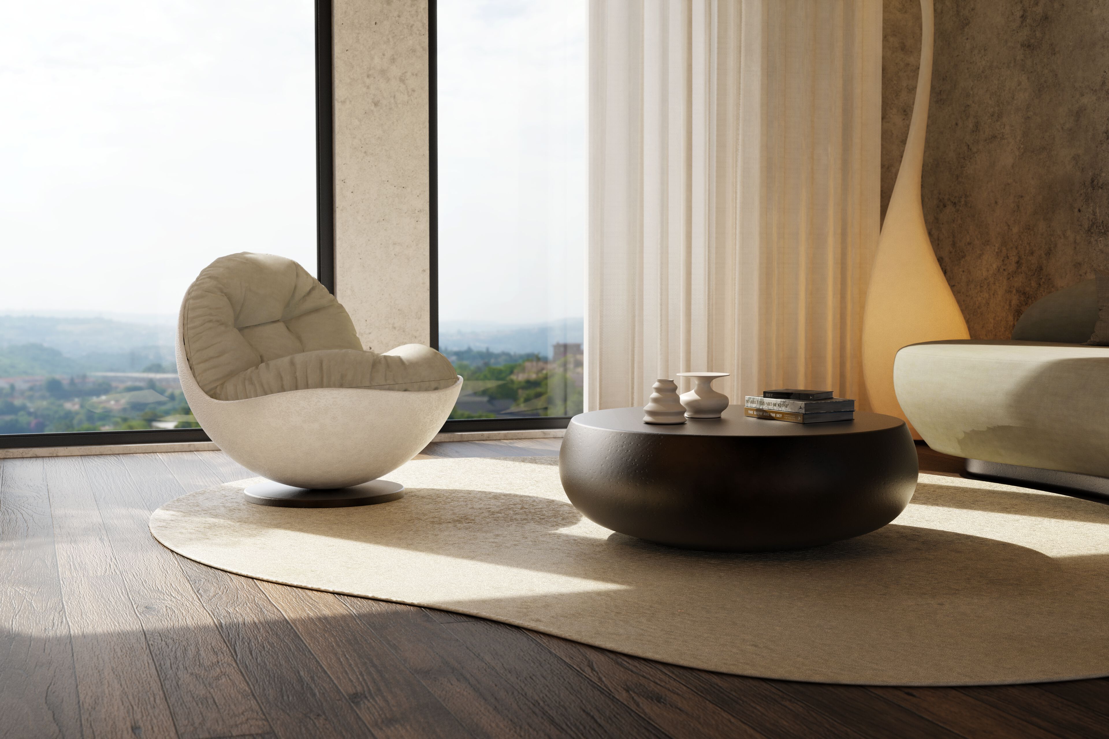 Журнальный столик из стекловолокна GANSK ARIEL ARCH-00050785 - Вид №3