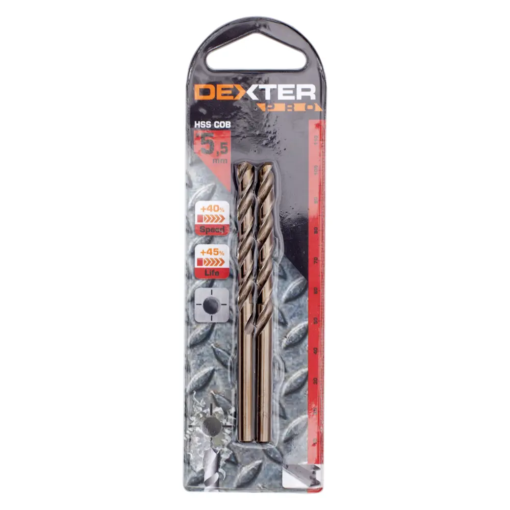 Сверло по металлу HSS-Co Dexter к. Pro 113-01349 5.5х93 мм STLM-2207868 - Вид №2