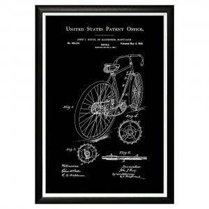 896521266_1818 Арт-постер «Патент на велосипед, 1899» Object Desire