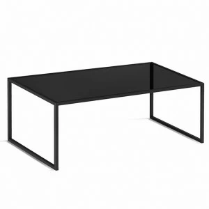 Журнальный столик черный со стеклом 80 см Darmian into lite black INTELLIGENT DESIGN  260880 Черный