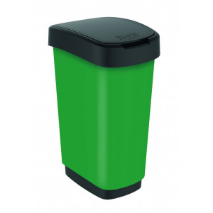 1167610650 ROTHO Rotho контейнер для раздельного сбора мусора Swing TWIST PREMIUM 25 л 50 л с откидной плавающей крышкой цвет зеленый 25 л. Зеленый