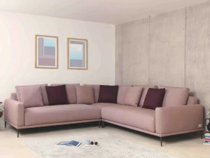 Lebom 5-местный угловой диван из ткани Alfil