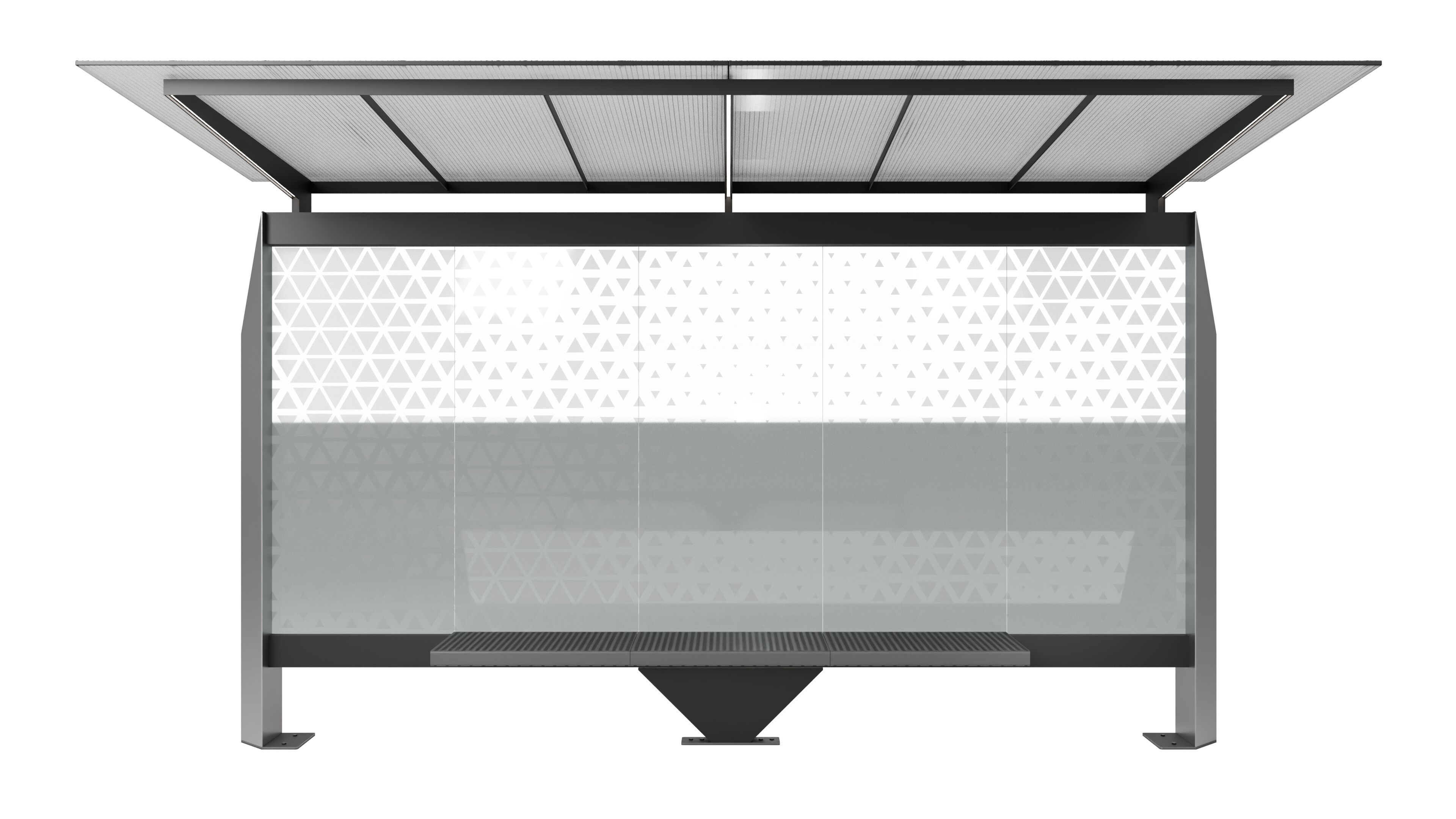 Навес из оцинкованной стали и стекла Studio Città киригами ARCH-00136543