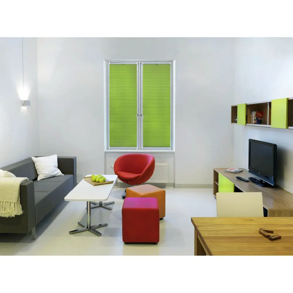 Плиссе с ручкой Шантунг 35х160 см текстиль цвет зелёный Santreyd STLM-2123753 - Вид №4