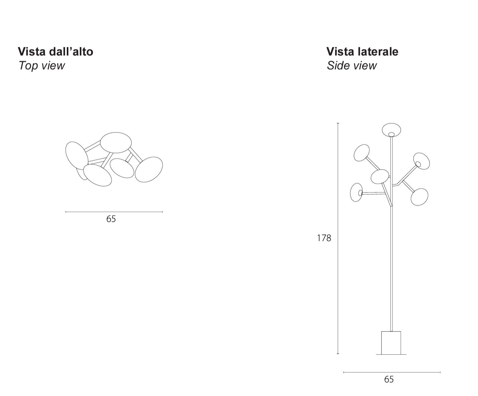 Окрашенный металлический торшер RIFLESSI Рами ARCH-00047759 - Вид №2