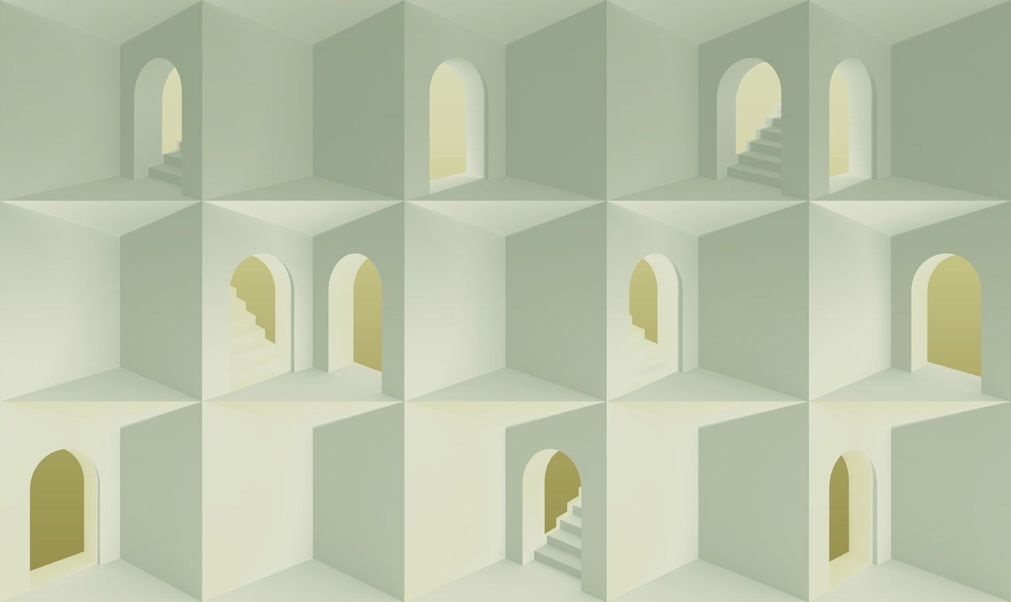 Обои с рисунком Jannelli&Volpi STAIRWAYS ARCH-00134269 - Вид №2