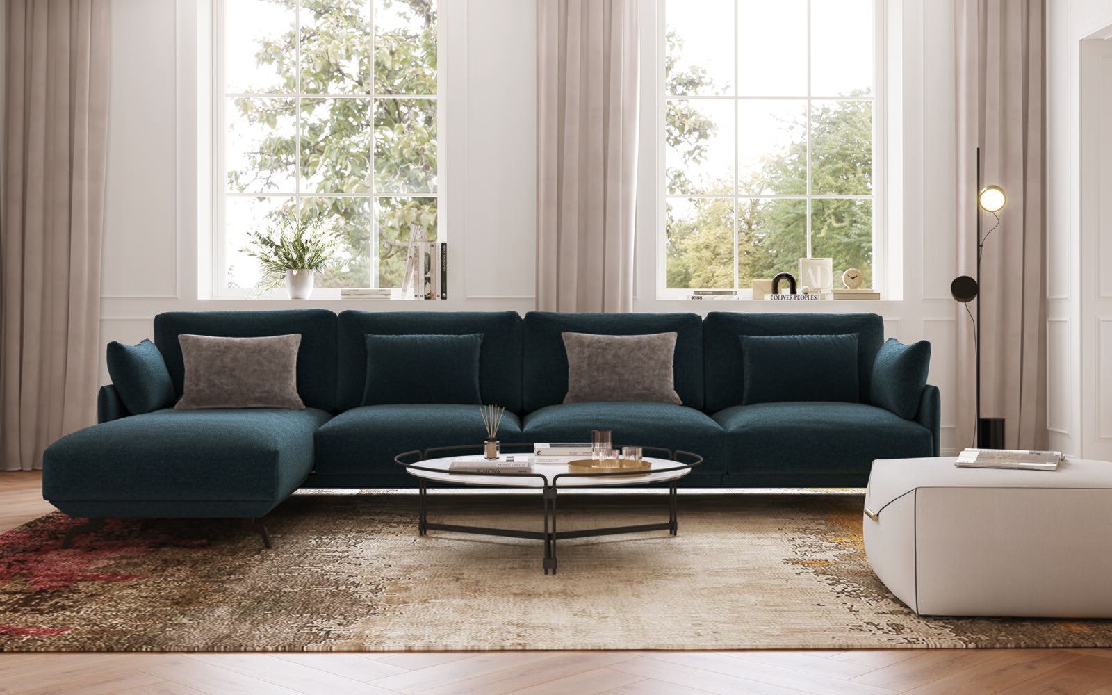 Тканевый диван с полуостровом DRESSY Balma ARCH-00134858 - Вид №9