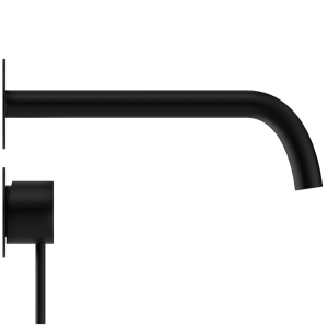 D414-N Однорычажный смеситель для ванны черного матового цвета duten
