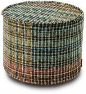 MissoniHome Пуф Cylinder из ткани нашивки с шотландским мотивом Dolomiti