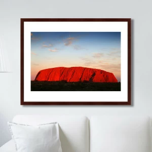 Арт-фотография в деревянной раме 78,5х100 см Ayers Rock, Australia КАРТИНЫ В КВАРТИРУ  264792 Белый;красный;разноцветный