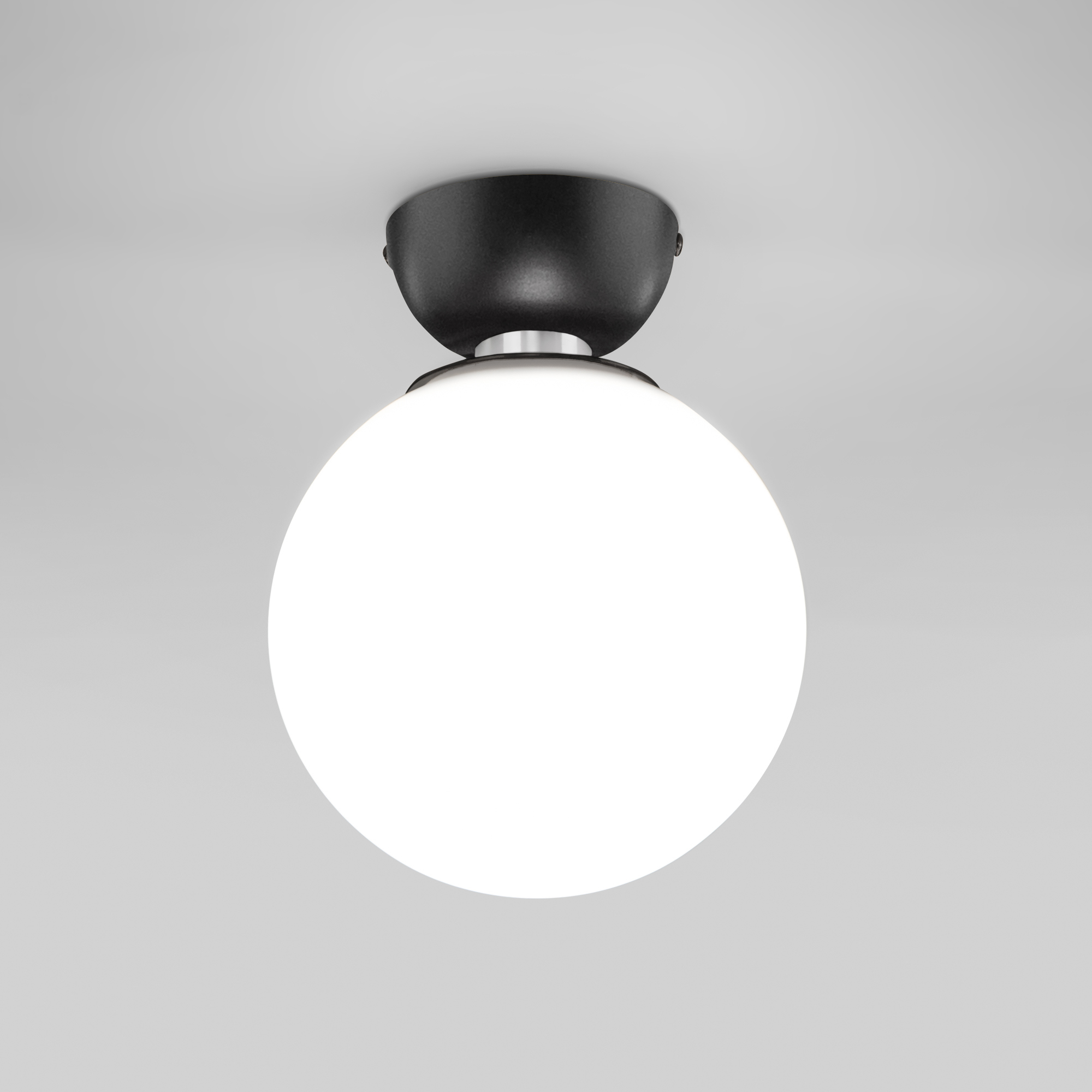 90922951 Светильник настенно-потолочный a062586 Bubble 1 лампа 2 м² цвет черный/белый матовый STLM-0422438 EUROSVET
