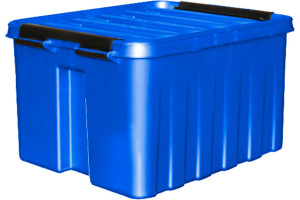 16523027 Ящик п/п 210х170х135 мм с крышкой и клипсами синий 18690 Rox Box