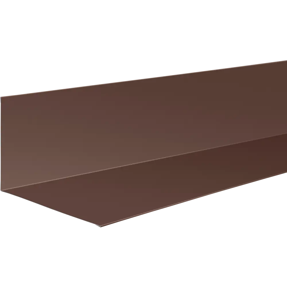 Планка примыкания нижняя 122x250x2000 мм 0.4 мм RAL 8017 коричневый ВЕГА STLM-2154707
