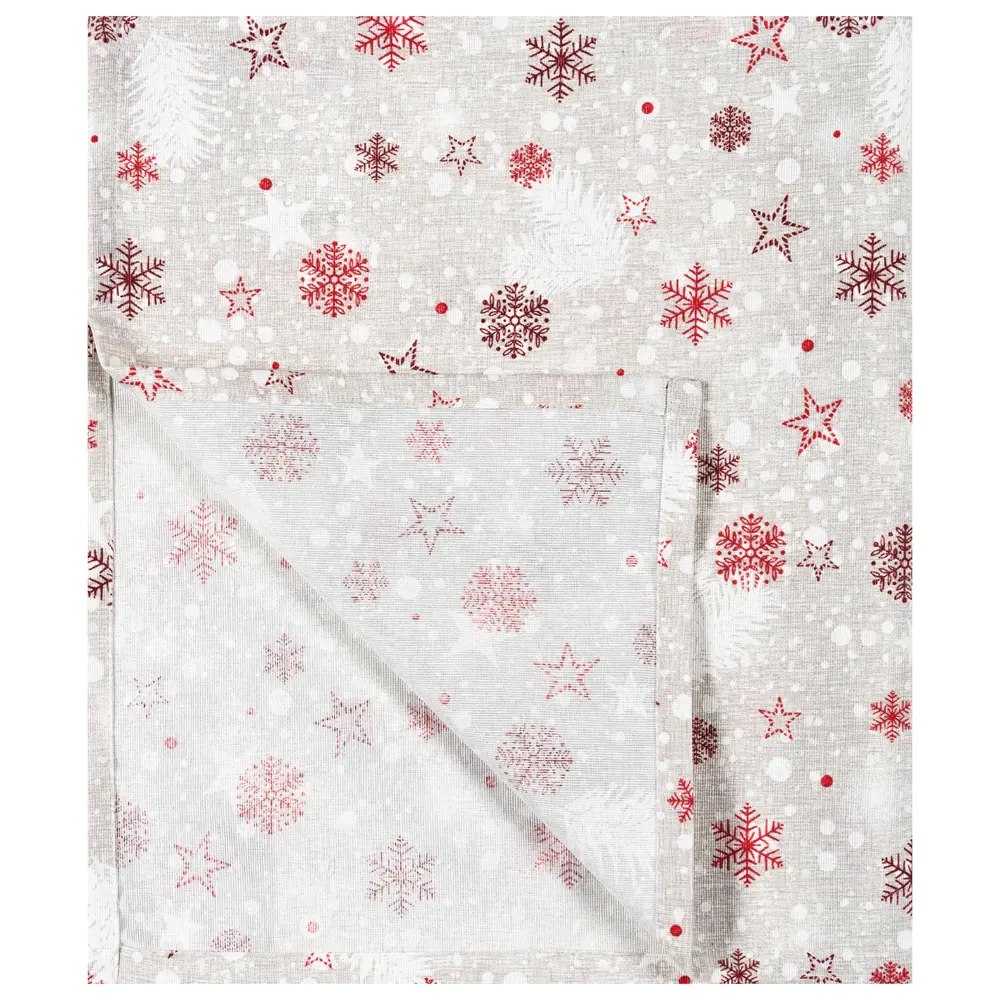 Дорожка на стол "Снежинки", 40x140 см, цвет серый Altali STLM-2008143 - Вид №3