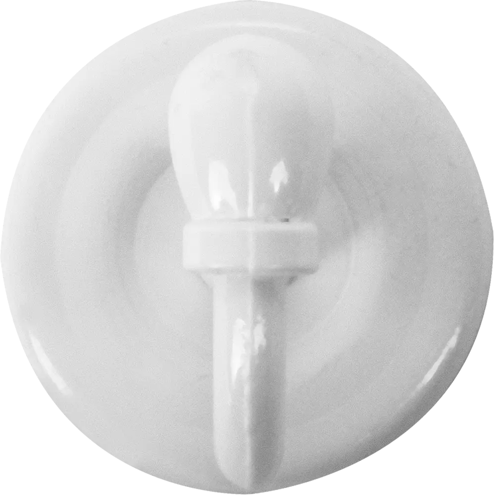 Крючок большой, металл, цвет белый, 2 шт ARTTEX STLM-2171151 - Вид №1