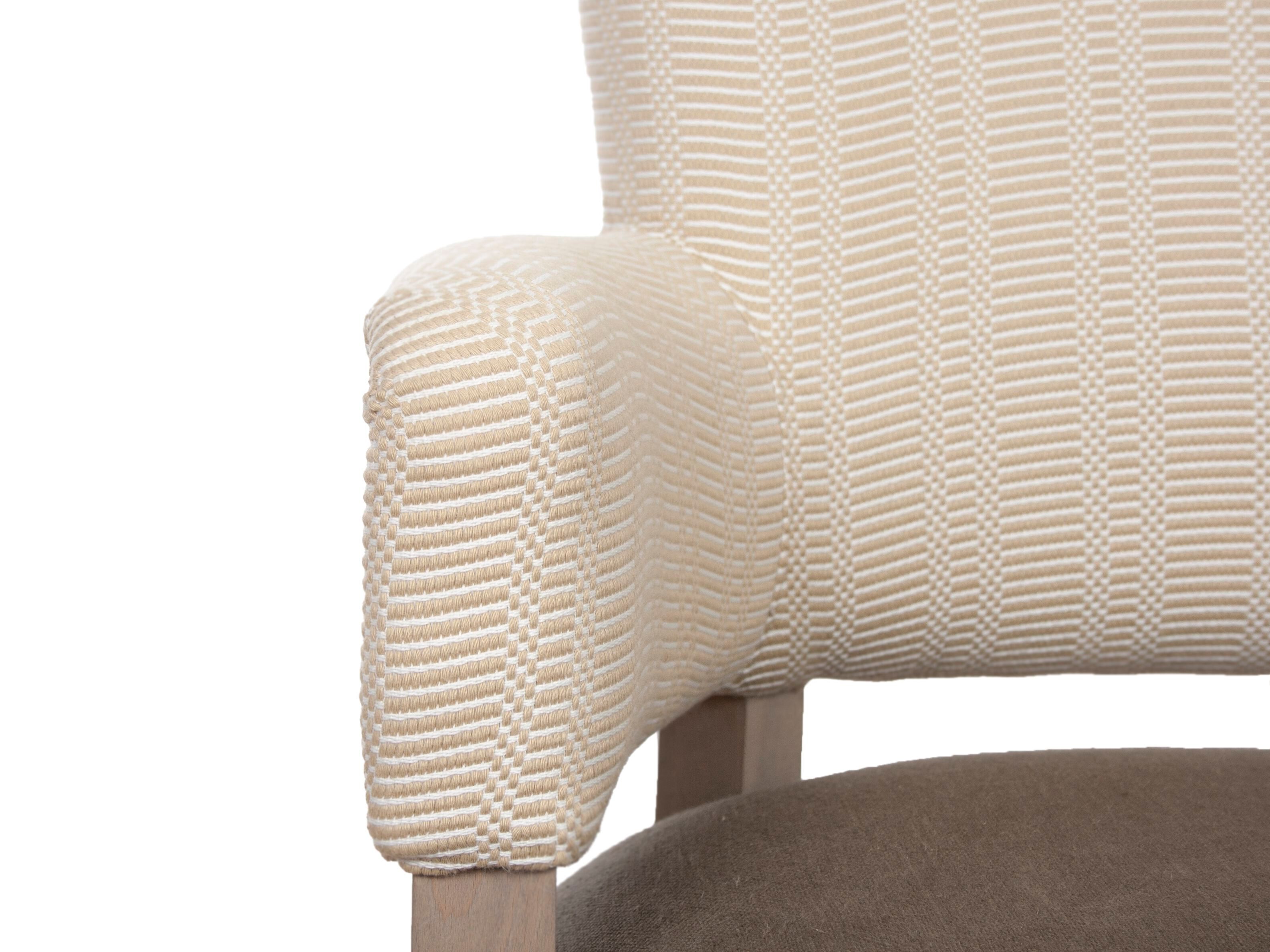 Тканевый стул с открытой спинкой и подлокотниками CREARTE COLLECTIONS BOILER CONTEMPORAIN ARCH-00049326 - Вид №6