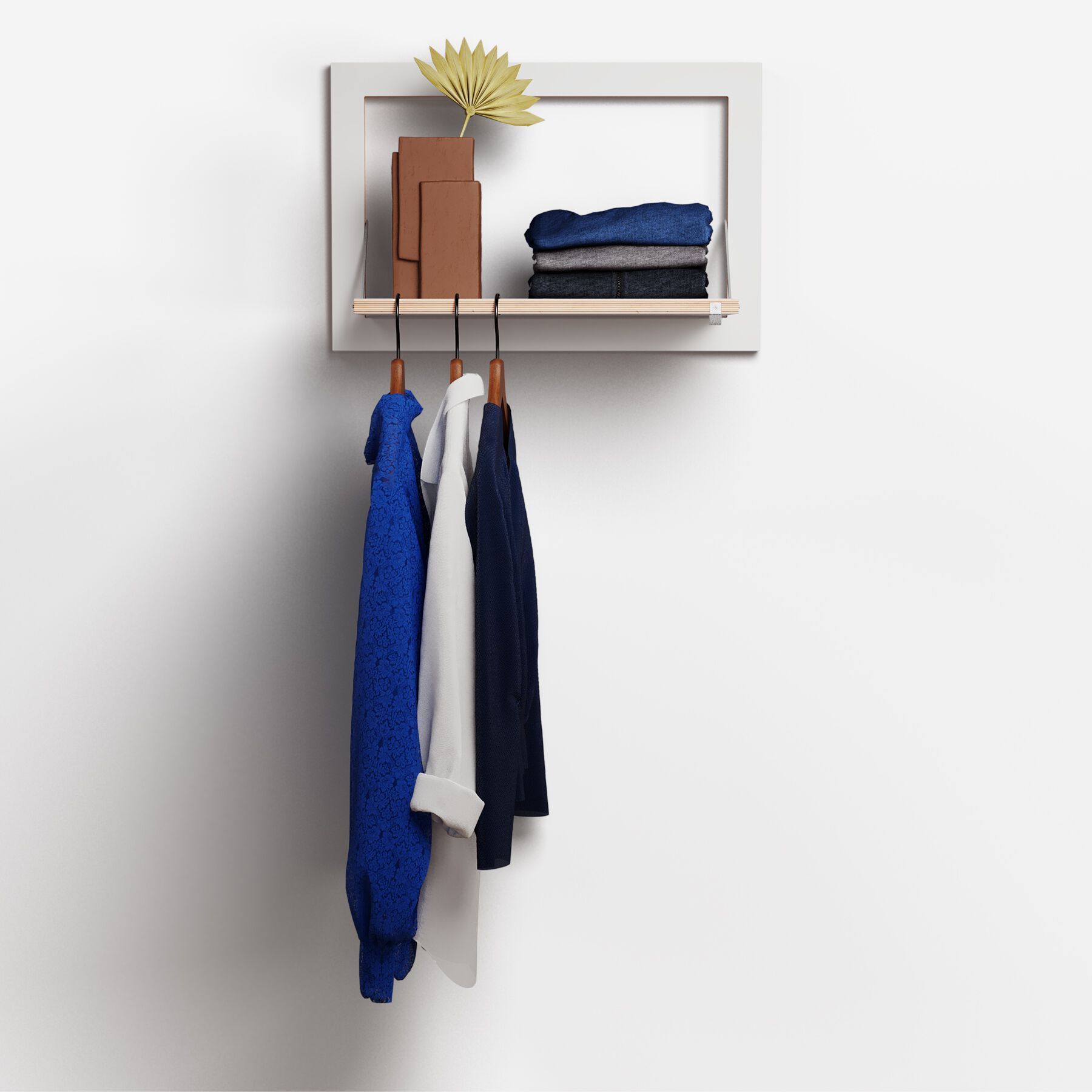 Вешалка для одежды из фанеры AMBIVALENZ Fläpps Hangrail 60×40-1 ARCH-00079588 - Вид №4