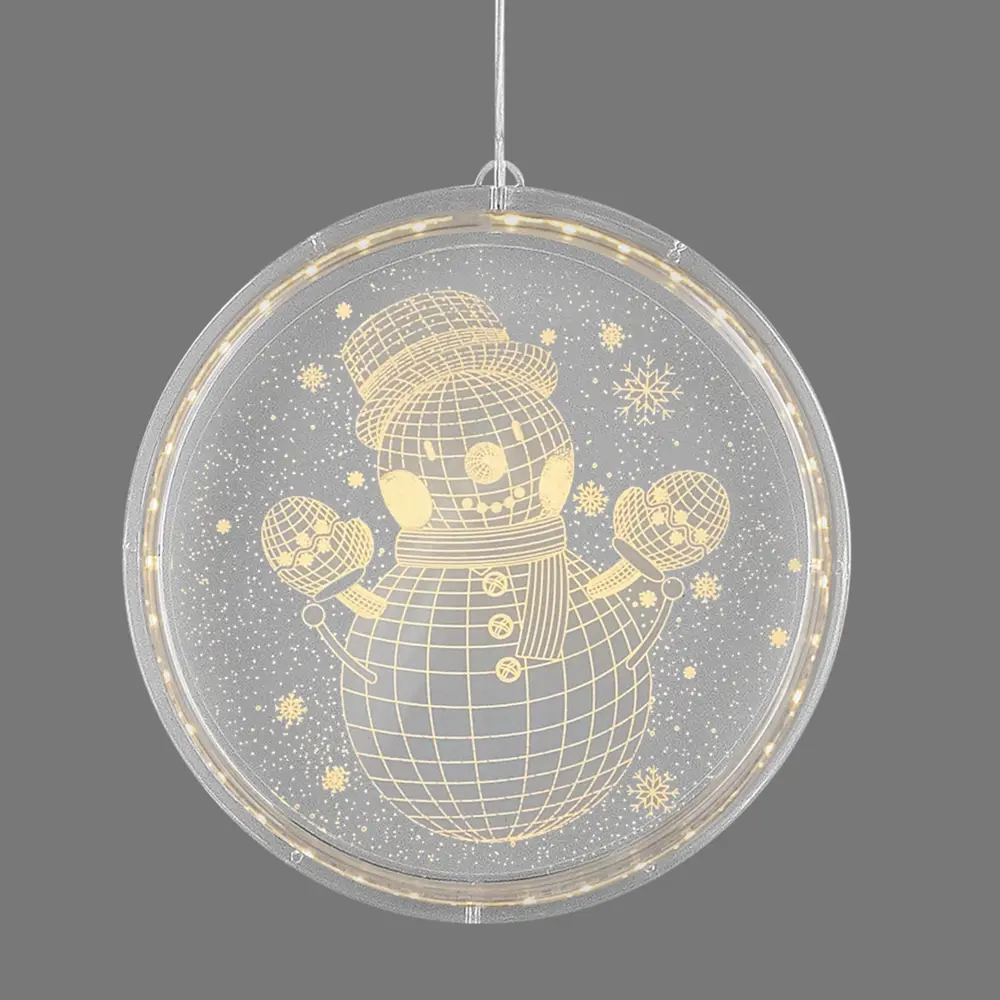 Светильник автономный "Snowman 3D round" на батарейках, ? 22 см RITTER STLM-2090417