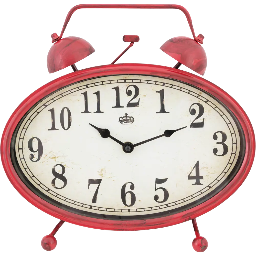 Часы настольные красные, металл Atmosphera Retro STLM-2152175