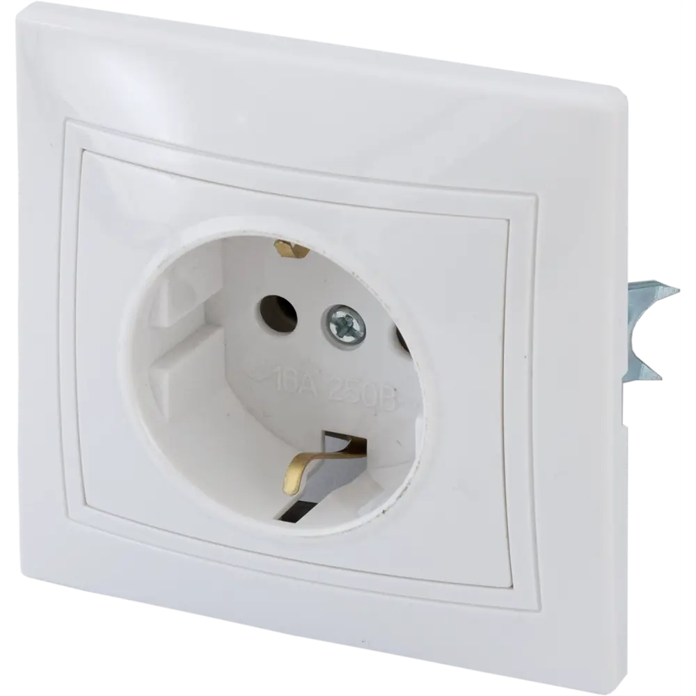 Розетка встраиваемая TDM ELECTRIC Таймыр с заземлением 85591101 Серия отсутствует STLM-0064384 - Вид №1
