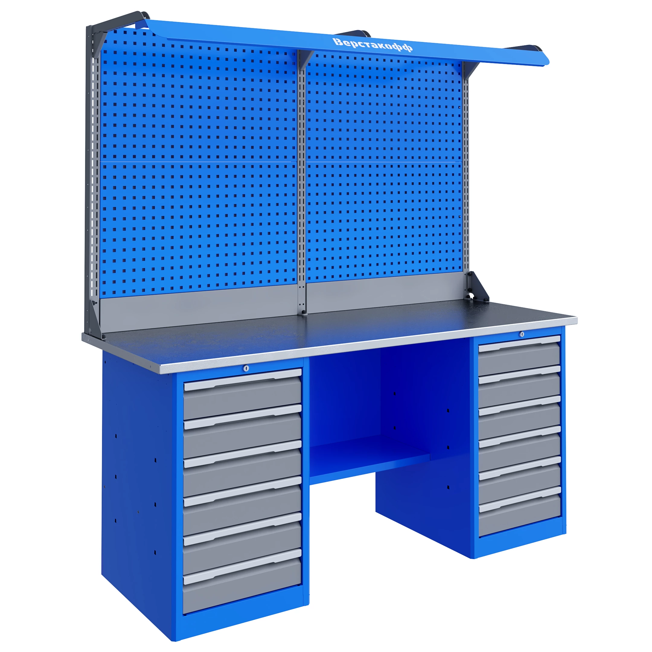 Верстак слесарный TNC 181.66.2-2F Верстакофф 125301