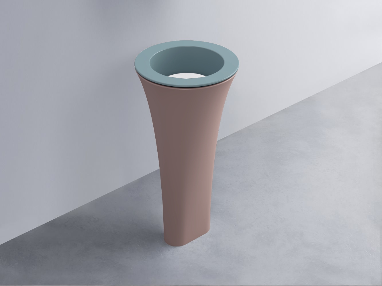 AMLA45-PL+AMPILT-BL+AMCOLT-CP Раковина Amedeo Tondo отдельностоящая cielo Enjoy + Amedeo Ceramica Cielo
