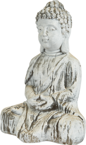 85565554 Фигура садовая Будда молится искусственный камень 33x23 см STLM-0063888 Santreyd