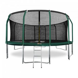 16FT Батут премиум 16ft с внутренней страховочной сеткой и лестницей (dark green) ARLAND