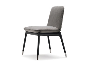 Мягкий стул из ткани без подлокотников