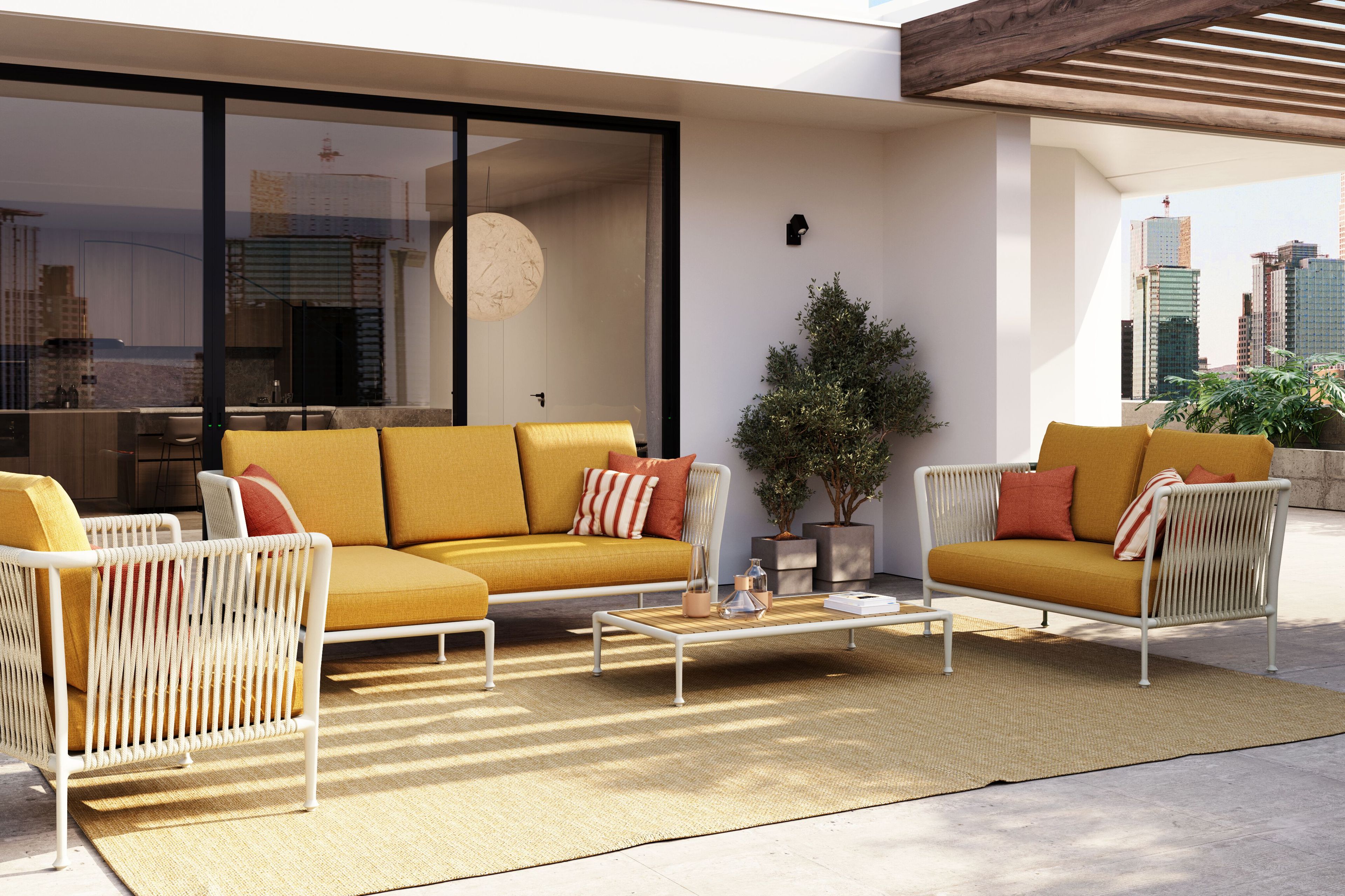 Садовое кресло с подлокотниками Unopiù Treble ARCH-00074536 - Вид №7