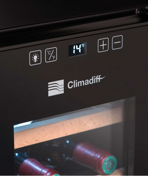5348031 Винный шкаф Climadiff CC12 черный STDN-0051130 - Вид №4