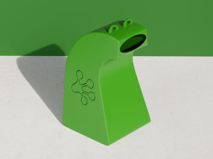 Корзина для мусора из оцинкованной стали