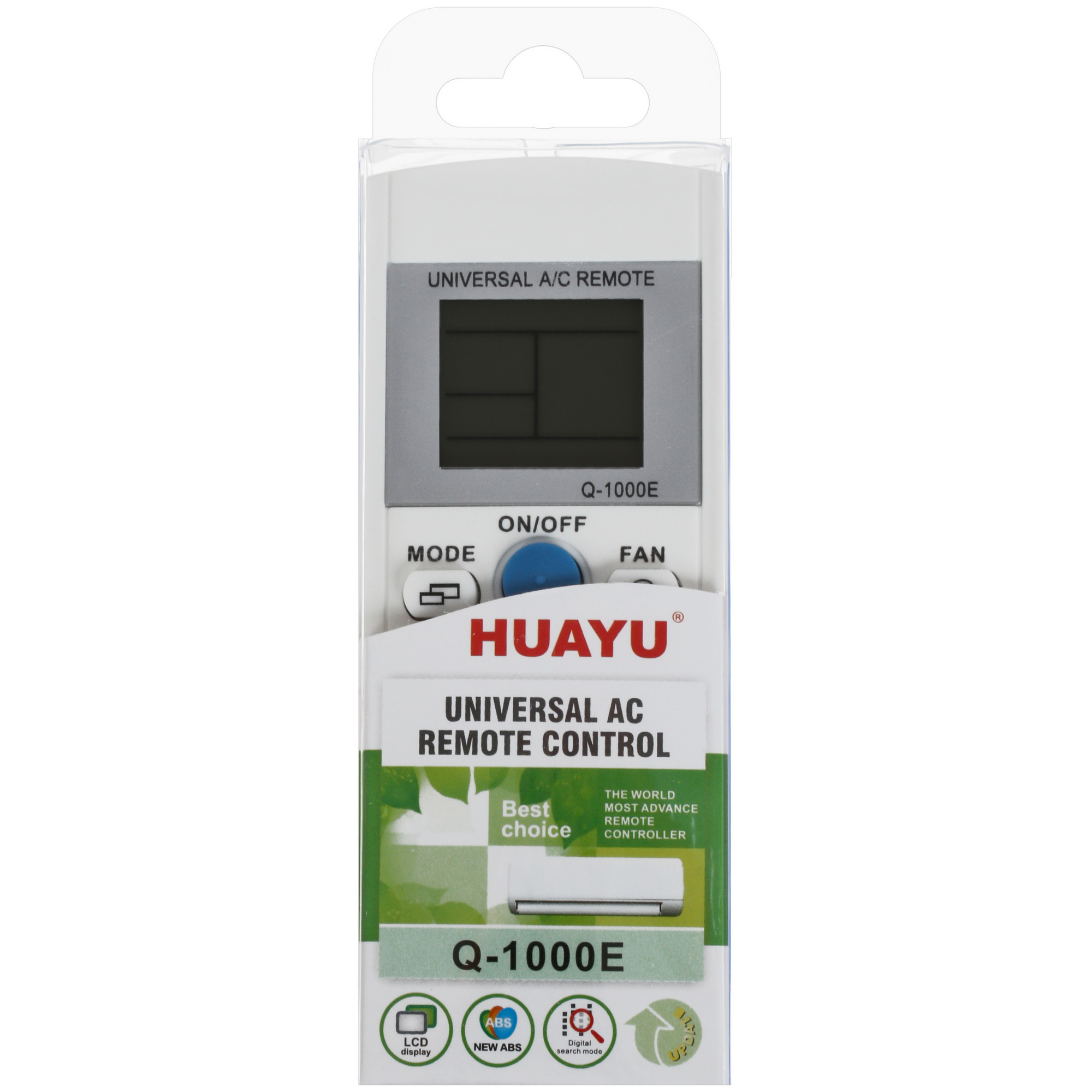 4821759 Пульт универсальный для кондиционера Huayu Q-1000E [1000 in 1; белый] STDN-0095622 - Вид №3