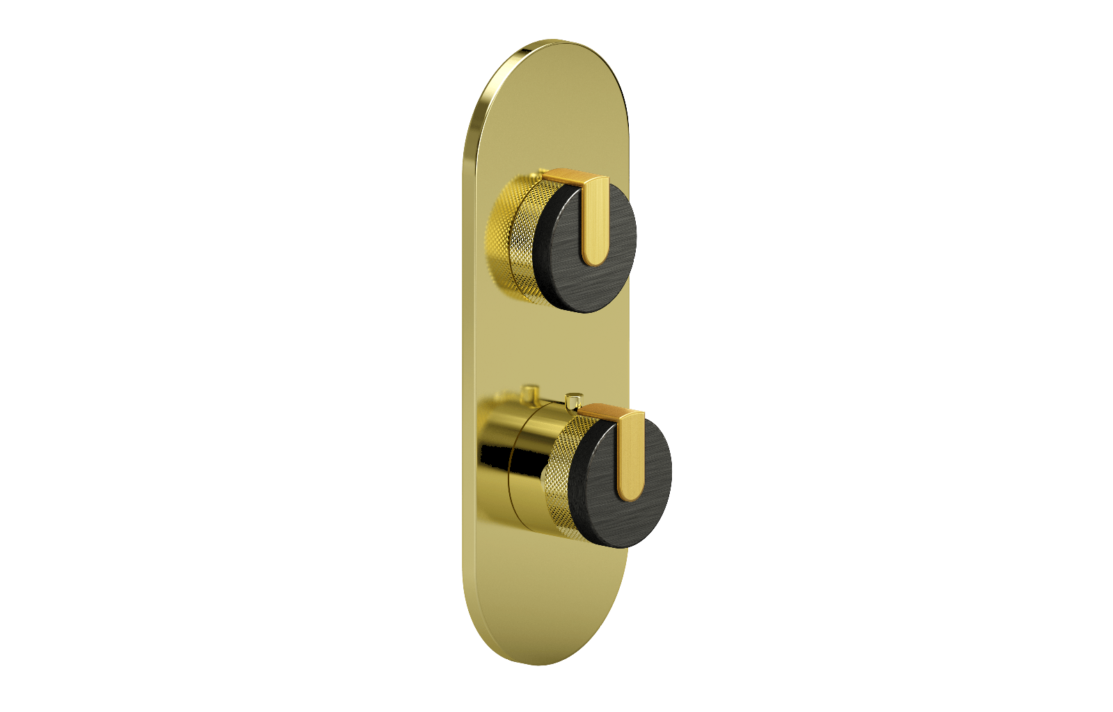 E-8026-R1BOXE0-L1BAU-PB-T Планка M-Series с 2 ручками - Внешняя часть GRAFF MOD+