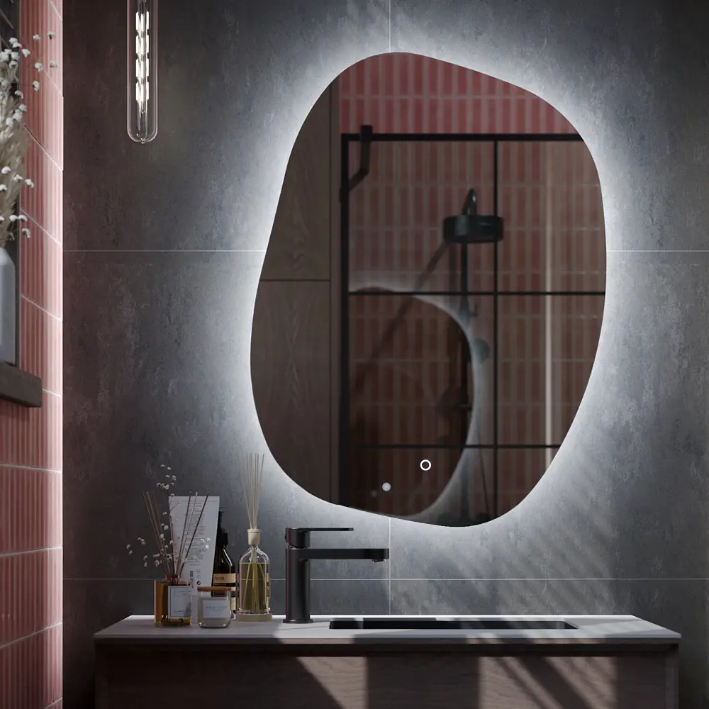 Зеркало в ванную комнату Mio Air 80x60 см с подсветкой Santreyd Зеркало со встроенной подсветкой STLM-2165432