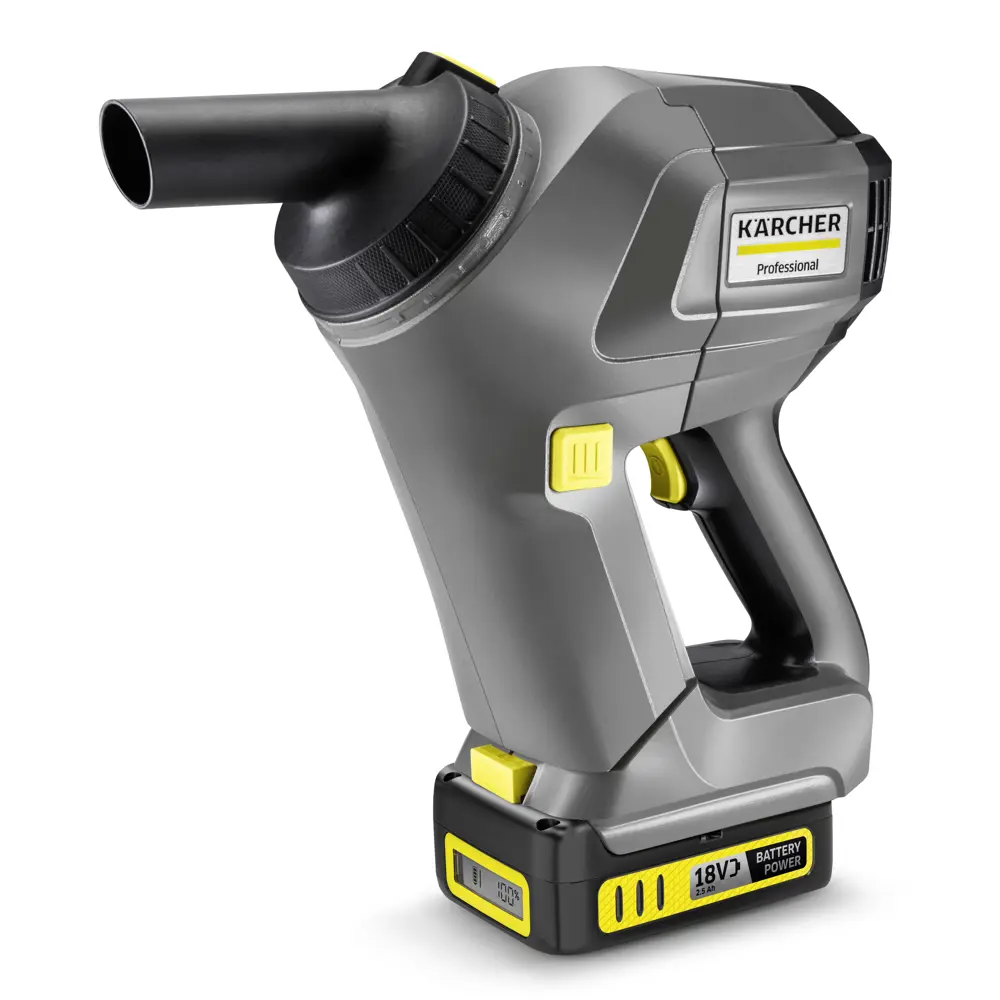 Пылесос портативный аккумуляторный Karcher HV 1/1 BP FS Pack, 18 В Li-Ion 2.5 Ач, 0.9 л 83070218 STLM-2198324  - Вид №4